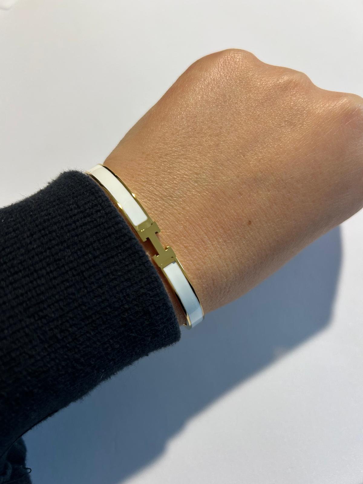 Bracciale in Acciaio Inossidabile con Placcatura in oro 18K nella variazione GOLD/WHITE